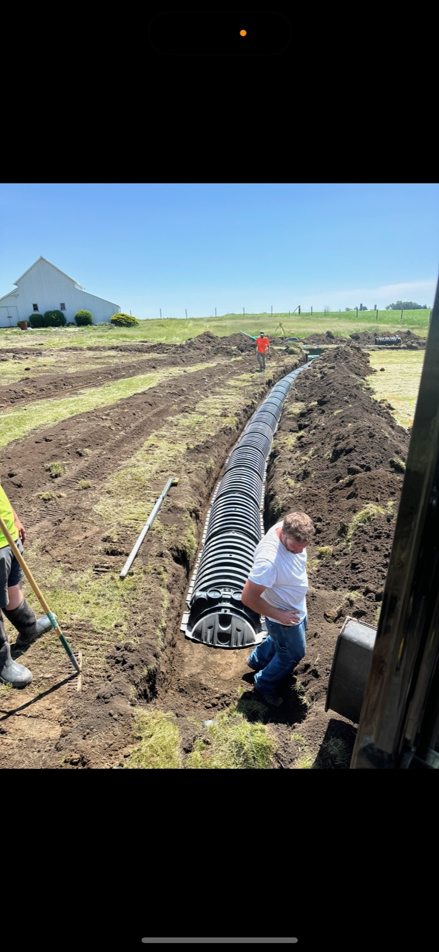 Excavation project in progress serving Marshall County, Iowa Excavation project in progress serving Marshall County, Iowa