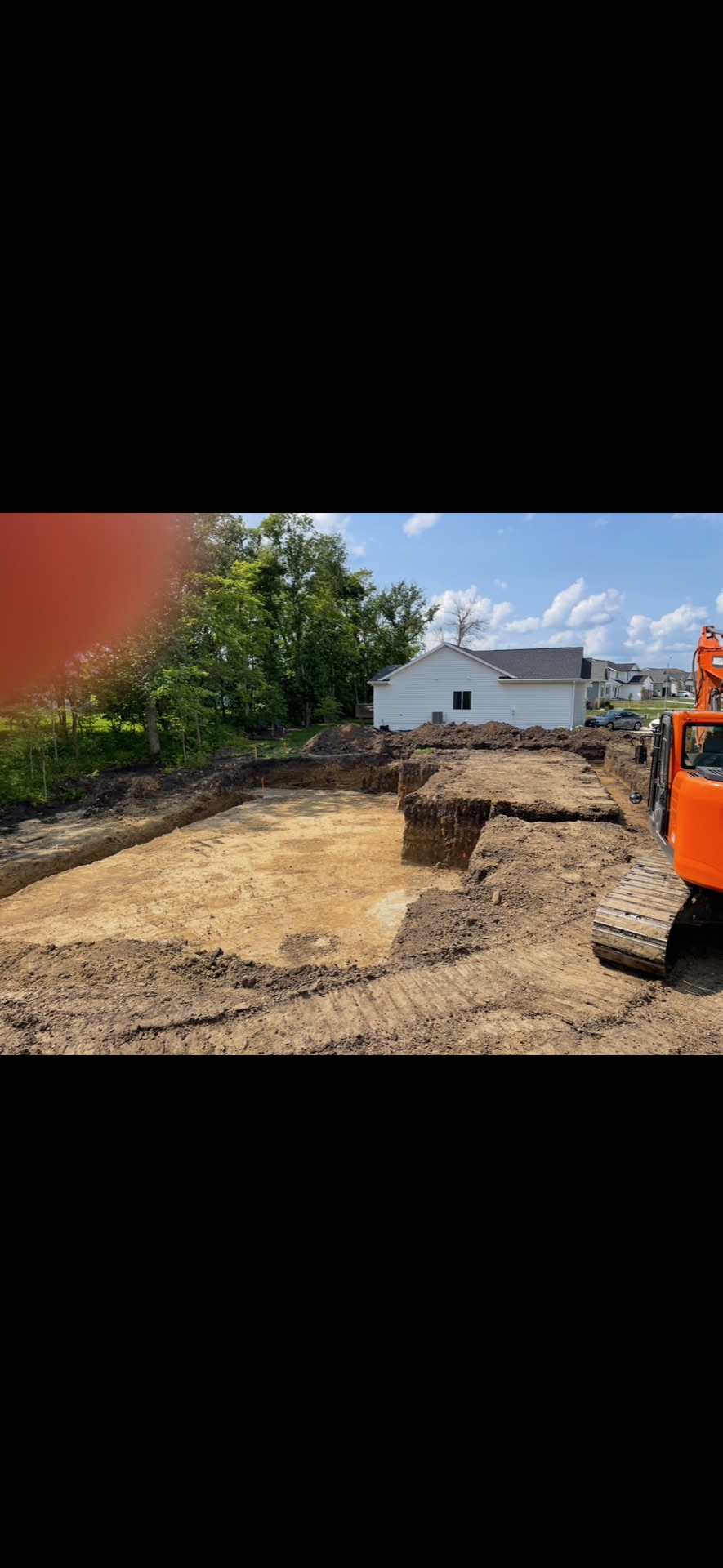 Completed excavation and site prep in Melbourne, IA Completed excavation and site prep in Melbourne, IA